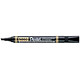 PENTEL marqueur permanent N860, noir, pointe biseautée x 12 Marqueur permanent