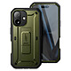 Supcase Coque Intégrale pour iPhone 17 Série Unicorn Beetle Pro avec Béquille Kaki Protection complète antichoc avec structure multicouche absorbant les impacts jusqu'à 6 mètres de chute