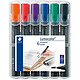 STAEDTLER étui de 6 Marqueur permanent Lumocolor 352 Marqueur permanent