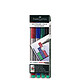 FABER-CASTELL Etui de 4 Marqueur CD/DVD MULTIMARK Non Permanent Pointe Moyenne Assorti Marqueur pour CD-DVD