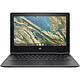 HP ChromeBook x360 11 G3 EE (432eMMCCeleron) · Reconditionné HP Chromebook x360 11 G3 EE Celeron N4000 4Go 32Go Tactile Noir
