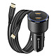 Swissten Chargeur Voiture 2x USB-C Power Delivery 20W et 30W avec Câble USB-C Noir Ce chargeur offre une puissance de charge allant jusqu'à 50 W pour les appareils mobiles