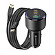 Swissten Chargeur Voiture 2x USB-C PD 65W et 30W USB 3.0 QC 30W avec Câble USB-C Noir Ce chargeur possède une puissance 95W répartie intelligemment selon les appareils connectés