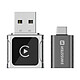 Swissten Adaptateur sans fil CarLINK pour CarPlay et Android Auto / Adaptateur USB USB-C Gris pas cher