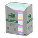 POST-IT Bloc-note adhésif Recycling, 127 x 76 mm, 4 couleurs Notes repositionnable