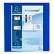 EXACOMPTA Classeur personnalisable Kreacover A4 Maxi 4 Ax Diam 60mm Dos 86 mm Bleu Classeur à anneaux