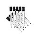 Q-CONNECT Marqueur tableau blanc pointe ogive tracé 3mm corps plastique encre base alcool noir x 10 Marqueur pour tableaux blancs
