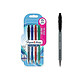 PAPER MATE Stylo encre gel FlexGrip GEL, blister de 4 Stylo roller