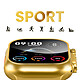 Acheter Hoko Montre Connectée Bluetooth 5.3 Étanche IP67 avec Grand Écran et Suivi Santé Dorée
