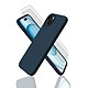 Evetane Coque iPhone 15+ Silicone liquide Bleu + 2 Vitres en Verre trempé Protection écran Antichocs Coque iPhone 15+ Silicone liquide Bleu + 2 Vitres en Verre trempé Protection écran Antichocs
