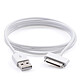 Avizar Chargeur Secteur USB-A 1A avec Câble Apple 30 broches vers USB-A 1m pas cher
