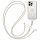 Satechi Cordon Tour du Cou avec Cable USB-C Série Lanyard OntheGo Charge Rapide Beige Gardez votre téléphone à portée de main avec une lanière sécurisée et connectée