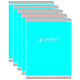 CONQUÉRANT Cahier conquérant classique agrafé 24 x 32 cm 96P 90G grands carreaux bleu x 5 Cahier