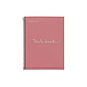 APLI Cahier A4 Spirale Petits carreaux 80 pages perforées Rose Couverture carton Cahier