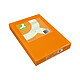 Q-CONNECT Papier couleur multifonction A4 80g/m2 unicolore orange néon ramette 500 feuilles Papier couleur