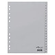 DURABLE Jeu intercalaire Numérique A4 20 Chiffres Polypro Gris x 20 Intercalaire/Répertoire