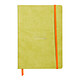 CLAIREFONTAINE RHODIARAMA carnet souple ANIS A5 ligné 160p papier 90g fermeture élastique Carnet
