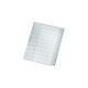 LEITZ Intercalaires en plastique, numériques, format A5,1-10 Intercalaire/Répertoire
