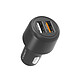 CYGNETT Chargeur Voiture Double Port USB-A 30W Charge Rapide Noir Chargeur voiture double USB 30W permettant de recharger simultanément deux appareils mobiles en toute simplicité