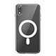 Swissten Coque MagSafe pour iPhone XR Collection MagStick Clear Jelly Transparent Structure bi-matière combinant un dos rigide et un contour souple pour offrir une protection fiable contre chocs, compressions et rayures sans épaissir le smartphone