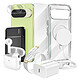 Mayaxess Pack Elite pour Pixel 10 Coque, Verre, Chargeurs, Batterie externe, Magsafe, Écouteurs Bluetooth (8 pièces) Transparent Ce coffret complet réunit tous les accessoires indispensables pour protéger, recharger et utiliser votre Google Pixel 10 dans les meilleures conditions