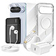 Mayaxess Pack Complet pour Pixel 10 Coque, Verre, Chargeurs, Batterie externe, écouteurs (7 pièces) Transparent Ce coffret d'accessoires regroupe tous les essentiels pour protéger, recharger et utiliser votre Google Pixel 10 au quotidien