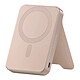 Satechi PowerBank Magnétique 10000mAh Compatible Qi2 15W Modèle OntheGo avec Support Rose - Capacité de 10000mAh offrant une autonomie confortable pour recharger un smartphone tout au long de la journée, idéale pour les déplacements et les usages intensifs