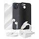 Mayaxess Pack Essentiel pour iPhone 13 Coque, Verre, Chargeurs, écouteurs (5 pièces) Noir - Ce pack d'accessoires réunit tous les éléments essentiels pour protéger, recharger et utiliser votre iPhone 13 au quotidien