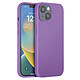 Moxie Coque pour iPhone 14 Édition Color Skin en TPU avec Intérieur Doux Violet clair - Coque en TPU souple et antichoc absorbant les impacts pour une protection fiable contre les chocs et les chutes