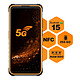 Hammer Smartphone Hammer Iron 6 5G 8?Go / 256?Go Android?15 IP69 Batterie 6050mAh Noir / Orange pas cher