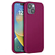 Moxie Coque pour iPhone 14 Édition Color Skin en TPU avec Intérieur Doux Violet foncé - Coque en TPU souple et antichoc absorbant les impacts pour une protection fiable contre les chocs et les chutes