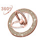 MAXEXCELL Anneau Support MagSafe pour iPhone Magnétique et Rotatif Design Paillettes Rose gold pas cher