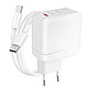 LinQ Chargeur USB Quick Charge 18W et USB-C Power Delivery 30W avec Câble type C Blanc Ce chargeur possède une puissance totale de 48 W et un double port permettant une recharge simultanée