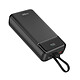 MAXEXCELL Batterie de Secours 20000mAh 2 Port USB-A / USB-C avec 2 Câbles et Écran LCD Noir pas cher