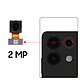 Avis Clappio Caméra Arrière Objectif Macro 2MP pour Xiaomi Redmi 13 4G