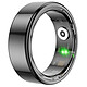 Avizar Bague Connectée Taille 8 Modèle Titan avec Étui de Charge Noir La bague offre un suivi complet des activités : pas, distance, calories, rythme cardiaque, oxygène