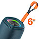 LinQ Enceinte Bluetooth 8W Portable Étanche IPX6 avec LED Multicolore Bleu pas cher