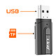 Avis LinQ Adaptateur Audio Bluetooth USB avec Jack 3.5mm et Porte Carte micro-SD Noir