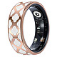 Avizar Bague Connectée Taille 12 Modèle Ursa avec Motif Géométrique et Étui de Charge Cette bague offre un suivi complet de votre santé : rythme cardiaque, oxygène, sommeil et activité physique