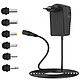 Max excell Chargeur Secteur Multi Appareils 30W Réglable 3-12V avec 6 Embouts Inclus Noir pas cher