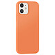 Moxie Coque pour iPhone 12 / 12 Pro Édition Color Skin en TPU avec Intérieur Doux Orange - Coque en TPU souple et antichoc absorbant les impacts pour une protection fiable contre les chocs et les chutes