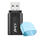 LinQ Adaptateur Audio Bluetooth USB avec Jack 3.5mm et Porte Carte micro-SD Noir pas cher