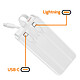 Acheter Max excell Batterie de Secours 20000mAh 2 Port USB-A / USB-C avec 2 Câbles et Écran LCD Blanc