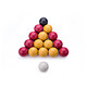 De Faugères Set de 16 Billes de Billard 50.8 mm pour Jeu Anglais 8 Pool Multicolore Billes en résine 50,8 mm pour une robustesse et une bonne roulabilité