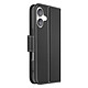 Avizar Étui Portefeuille pour iPhone 16 Plus en Cuir Premium avec Fonction Stand - Cet étui portefeuille pour iPhone 16 Plus est fabriqué en cuir véritable pleine fleur, avec coutures soignées et tranches lissées pour une finition nette