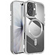 Avizar Coque pour iPhone 17 Collection Cristal Color Compatible MagSafe - Structure hybride avec dos rigide et bords souples anti-choc