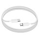 Jaym Câble USB-C vers USB-C PD 60W 1.5m Charge Rapide Modèle Pop Blanc - Charge rapide jusqu'à 60W pour alimenter smartphone tablette ou ordinateur sans perte de temps