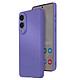 Avizar Coque pour Galaxy S25 Edge Soft-Touch en Silicone Semi-Rigide Violet pas cher