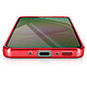 Acheter Avizar Coque pour Galaxy A56 Compatible MagSafe avec Contour Chromé Rouge