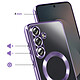 Acheter Avizar Coque pour Galaxy S25 FE MagSafe Souple Antichocs avec Contour Chromé Violet